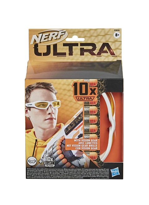 Nerf Ultra Vision Gear And 10 Nerf Ultra Darts -- The Ultimate In Nerf Dart Blasting -- Darts Compatible Only With Nerf Ultra Blasters