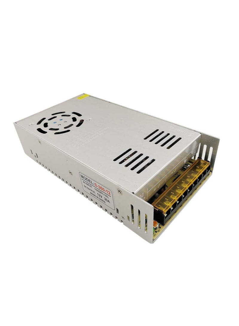 جوميز محول طاقة LED 12 فولت 30 أمبير 360 واط - محول تبديل من 110 فولت / 220 فولت تيار متردد إلى تيار مستمر 12 فولت للاستخدام العالمي، مثالي لأضواء الشرائط، العلامات، الصوت ومشاريع الكمبيوتر - Image 1