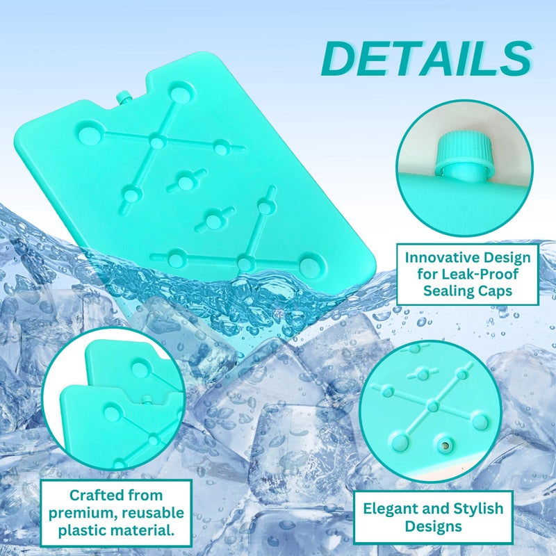 Gurin Reusable Ice Packs For Lunch Box/Coolers  Bag  Or Backpack Coolers - Cold Up To 8-12 Hours Long Lasting For Camping Picnic  Outdoor Activities  Food Delivery - Image 4
