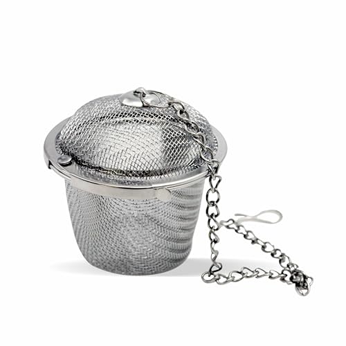 SAN-CHA Sancha Tea Boutiuqe, Super Brew Tea Infuser, Made in Fine Stainless Steel, Shaped Like a Ball for Easy Dipping, Rust Proof, fine mesh Filter - Image 2
