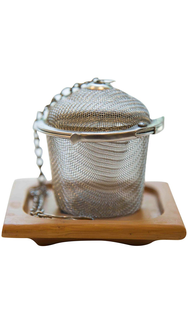 SAN-CHA Sancha Tea Boutiuqe, Super Brew Tea Infuser, Made in Fine Stainless Steel, Shaped Like a Ball for Easy Dipping, Rust Proof, fine mesh Filter - Image 1