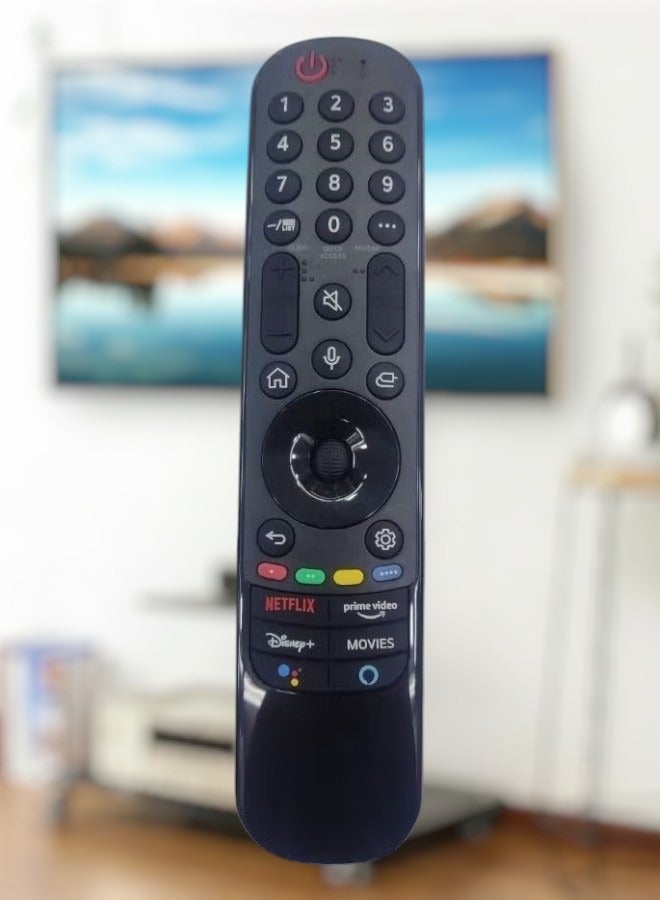 BURAQ Universal for LG Magic Remote Control, Replacement for LG LED OLED LCD 4K UHD Smart TV, with Buttons for Netflix, Prime Video, Disney Plus, LG-Channels Button