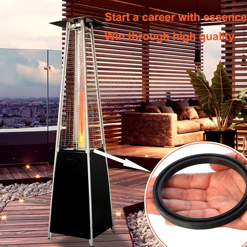 SUMNEW Patio Heater Glass Tube Replacement, 49.5 x 4" Patio Heater Replacement Parts with Ring, Outdoor Heater Replacement Parts for 4-Sided Pyramid Heater, Glass Tube Patio Heater for Hiland, fire sense - Image 5