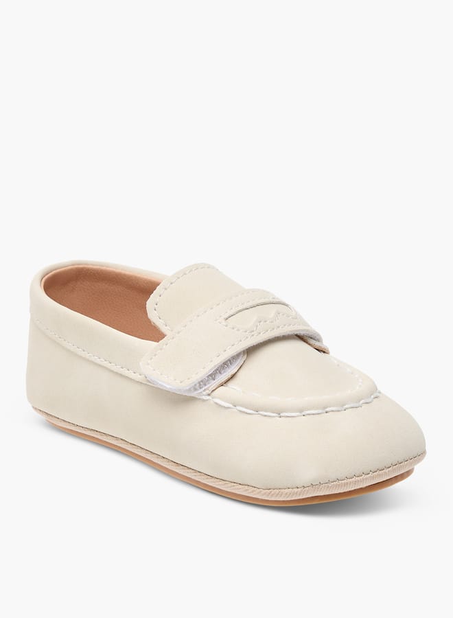 Barefeet Boys Stitch Detail Shoes with Hook and Loop Closure  - Image 2