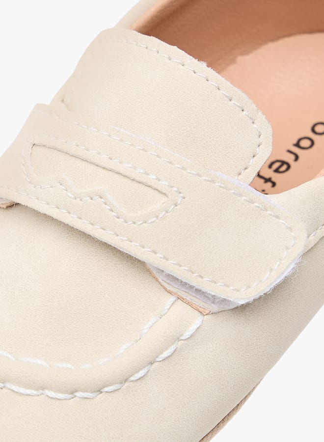 Barefeet Boys Stitch Detail Shoes with Hook and Loop Closure  - Image 4