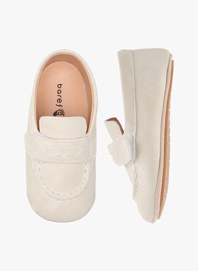 Barefeet Boys Stitch Detail Shoes with Hook and Loop Closure  - Image 1