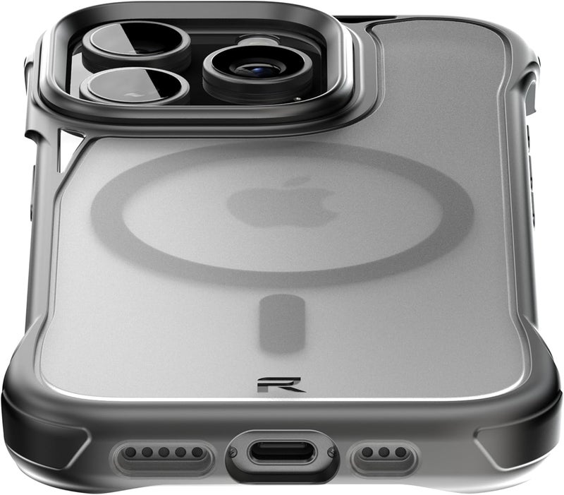 Rebel iPhone 16 Pro Clear Case [Frosted Flex Series] Exposed Sides for Comfort, Strong Compatible with MagSafe, Matte Texture, Shockproof Protection, Upgraded Frameless Case, - Image 4