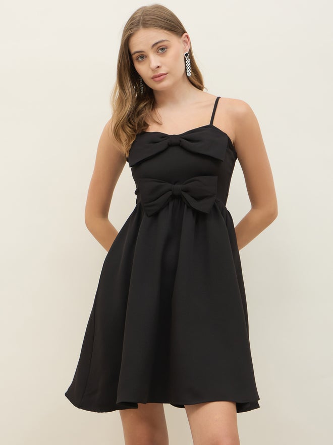 Styli Bow Bodice Mini Dress  - Image 2