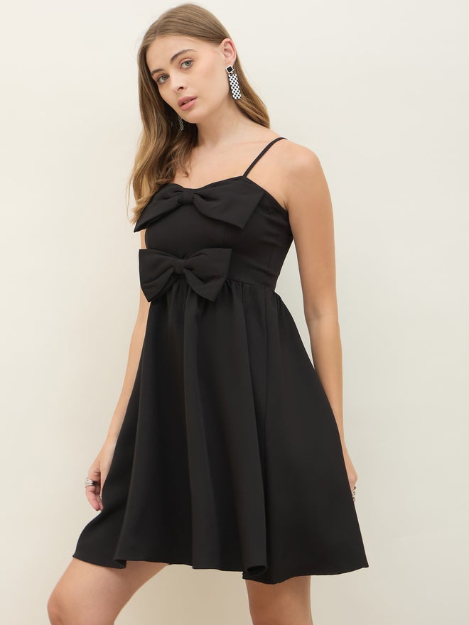 Styli Bow Bodice Mini Dress  - Image 3
