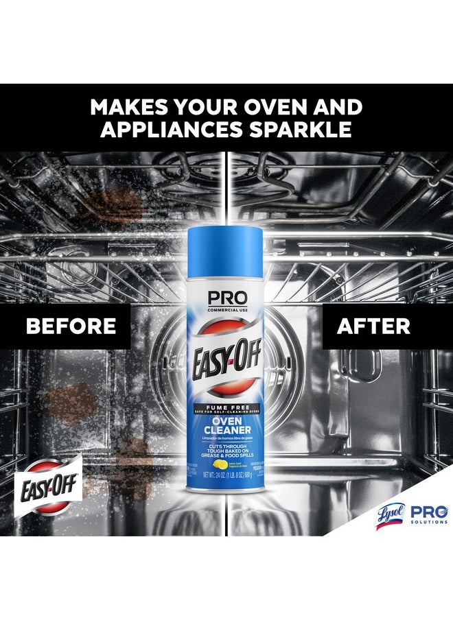 Easy Off Easy-Off Fume Free Oven Cleaner Spray, Lemon, 24oz, Removes Grease  - Image 3