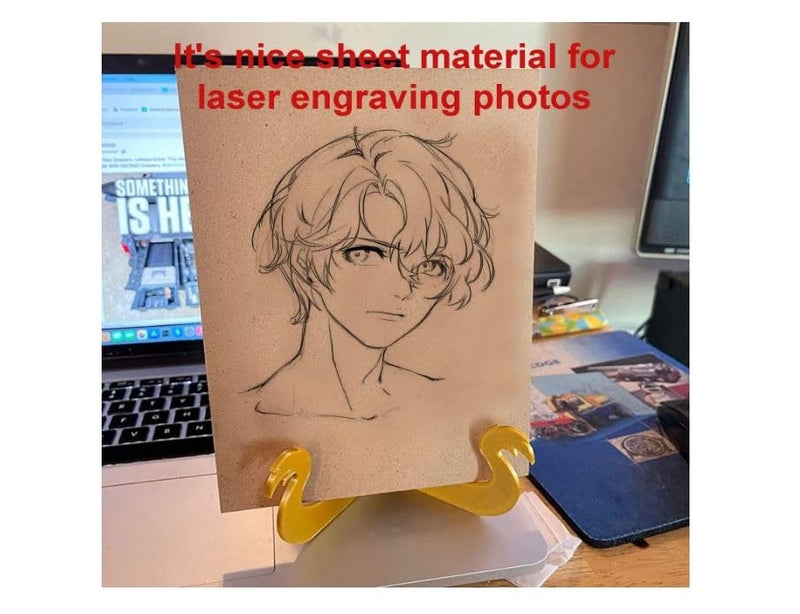 Ormango Pack of 12,5 MM Thick MDF Board Sheets Strong Square Shape 8 inch x 6 inch MDF Boards Sheets for DIY Art and Craft Durable Material, Perfect Size for Painting - Image 5