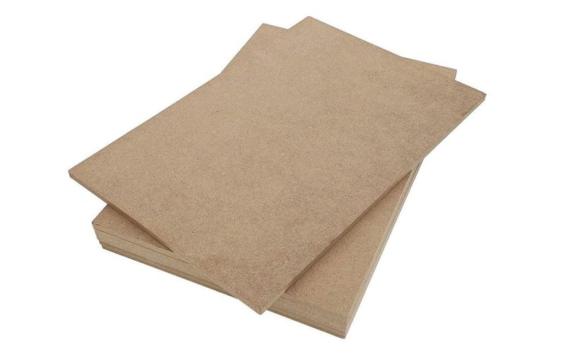 Ormango Pack of 12,5 MM Thick MDF Board Sheets Strong Square Shape 8 inch x 6 inch MDF Boards Sheets for DIY Art and Craft Durable Material, Perfect Size for Painting - Image 1