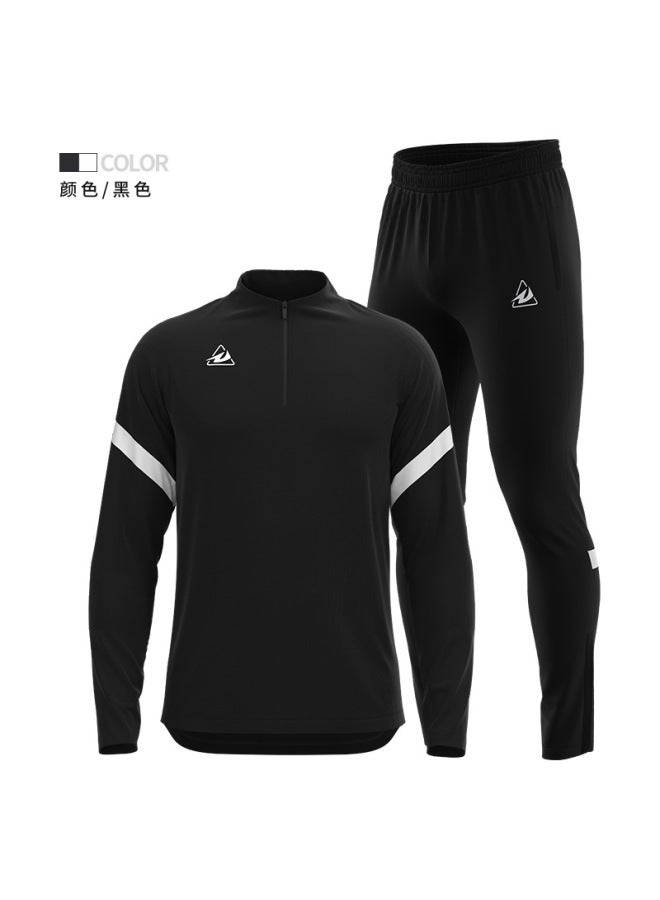 New Long Sleeve Half Zipper Football Training Suit Men's Outfit Youth Sports Jacket Series Customized