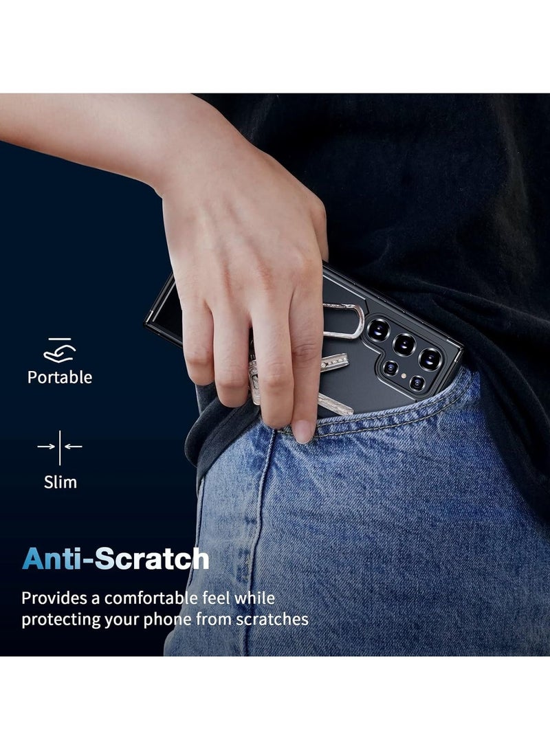 Raxoom "5-in-1 Samsung S23 Case Bundle: Includes 2 Camera Lens Protectors, 2 Soft Screen Protectors, Matte-Finish, Shockproof & Anti-Scratch Protection (Clear)" - Image 5