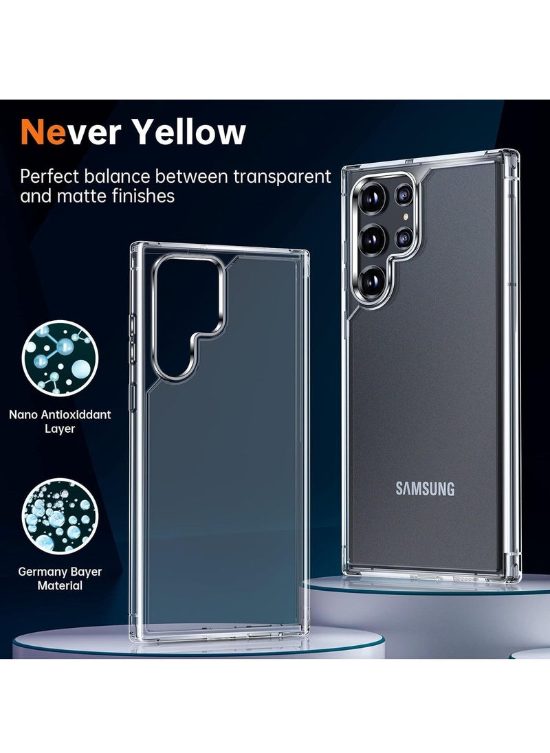 Raxoom "5-in-1 Samsung S23 Case Bundle: Includes 2 Camera Lens Protectors, 2 Soft Screen Protectors, Matte-Finish, Shockproof & Anti-Scratch Protection (Clear)" - Image 2