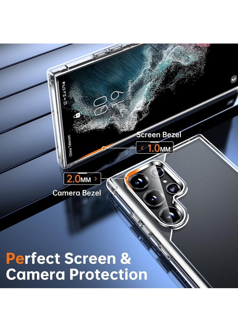 Raxoom "5-in-1 Samsung S23 Case Bundle: Includes 2 Camera Lens Protectors, 2 Soft Screen Protectors, Matte-Finish, Shockproof & Anti-Scratch Protection (Clear)" - Image 3