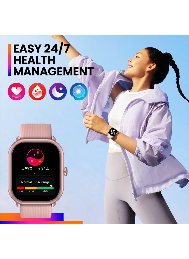 Zeblaze Smart Watch 1.97-Inch AMOLED Bluetooth full Touch Screen Fitness Watch with Heart Rate/Blood Oxygen/Sleep/Stress Monitor, IP68 Water Resistance Smart Watch for Android IOS - Image 3