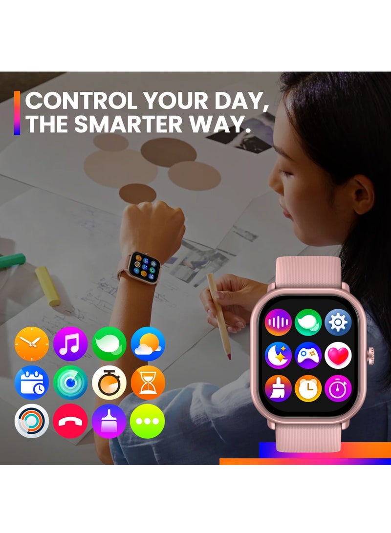 Zeblaze Smart Watch 1.97-Inch AMOLED Bluetooth full Touch Screen Fitness Watch with Heart Rate/Blood Oxygen/Sleep/Stress Monitor, IP68 Water Resistance Smart Watch for Android IOS - Image 4