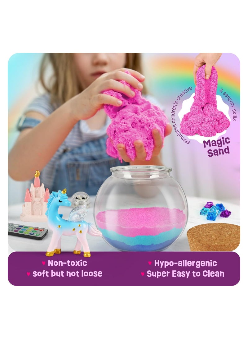 SYOSI Light-Up Unicorn Terrarium Kit Unicorn Terrarium Kit Birthday Gift for Girls  DIY Unicorn Toys for Girls Arts and Crafts Kit Best Girls Presents Stuff - Image 5