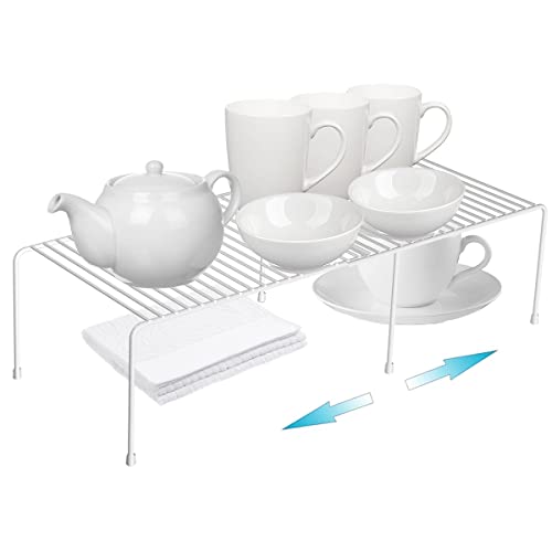 Homics Kitchen Cabinet Organizer and Storage Shelves Expandable Freezer Shelf Organizer Rack with Scratch Resistant Feet for Counter Pantry Dish Spice Cupboards - Image 5