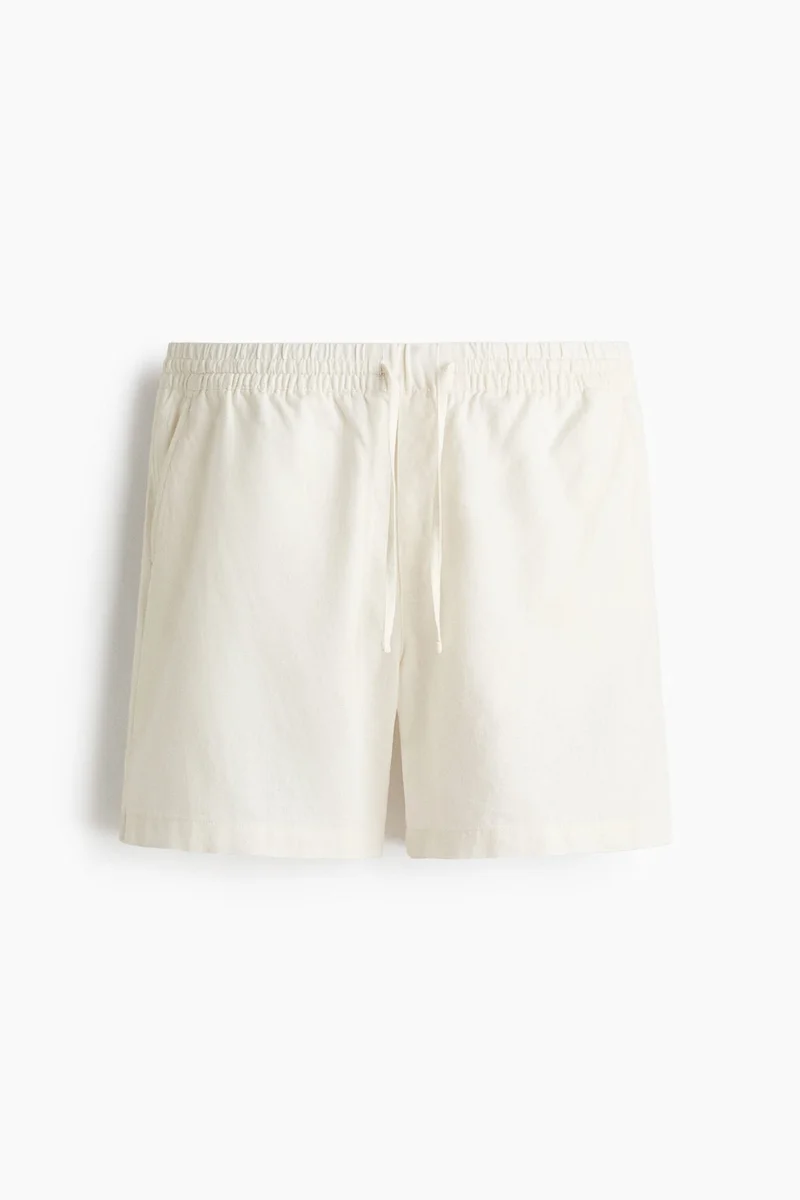 H&M  Relaxed Fit Linen-blend shorts for Men | Best Price UAE