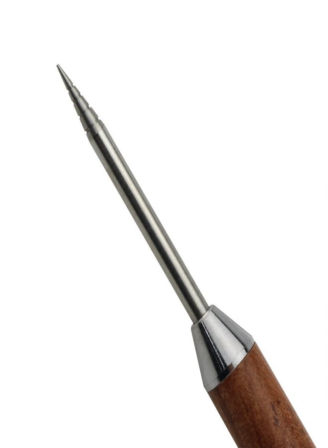 Ruiwaer Stainless Steel Coffee Art Pen Coffee Fancy Stitch Barista Tool Coffee Latte Needle with Wood Handle Stainless Steel Coffee Fancy Needle Latte Art Pen for DIY Coffee Decor - Image 3