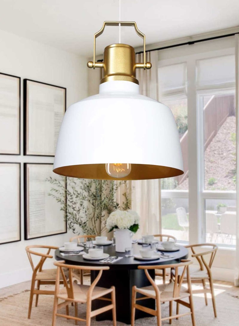 Modern & Retro White Gold Pendant Light - Image 1