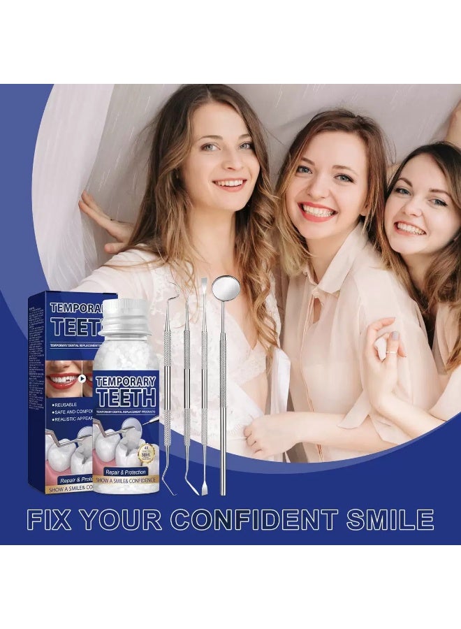 HOMTOPY Plastic Teether Set Party Makeup Temporary Filling Denture Modification - Image 3