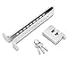 DASBET AntiTheft Brake Clutch Lock 9 Holes AntiTheft Device Safety Tool Stainless Steel Vehicle Brake Pedal Lock with 3 Keys Compatible for Pedals Less Than 054 inches139mm - Image 2