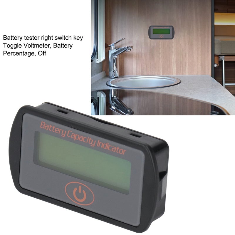 Battery Meter Lightweight Small Size Portable LCD Display Battery Capacity Voltage Indicator 8‑63V 48V - Image 4