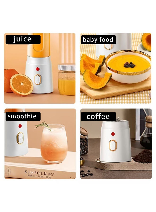 ACYYH 10  Blade, Juicer Machine,Rechargeable Portable Juicer With USB Charging, 450ml,Fruit Juices at Home, Travel or Gym - Image 4