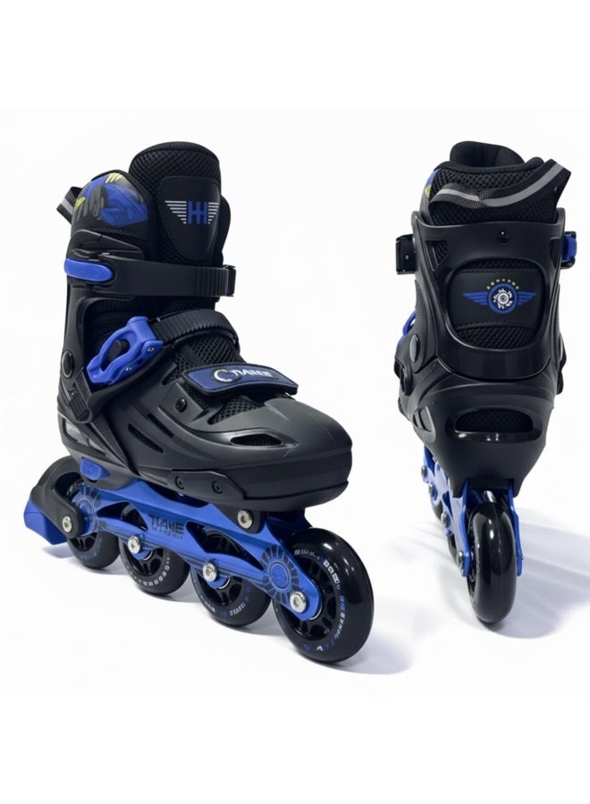 OVERS Inline and Roller Skates Shoes with All Wheels LED Lights Complete Set include Helmet and Protection - Image 3