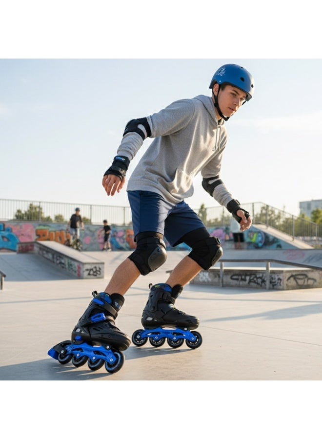 OVERS Inline and Roller Skates Shoes with All Wheels LED Lights Complete Set include Helmet and Protection - Image 4
