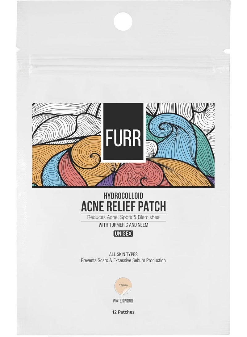 PEE SAFE FURR HYDROCOLLOID ACNE RELIEF PATCH 12s - Image 1