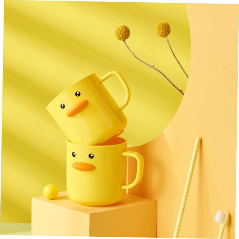 2Pcs Cartoon Toothbrush Holder Set For Kids With Mouthwash Cup Blue - Image 3