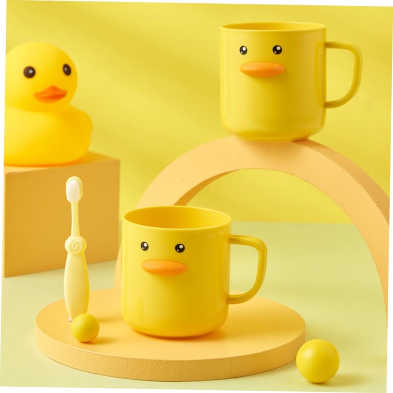 2Pcs Cartoon Toothbrush Holder Set For Kids With Mouthwash Cup Blue - Image 5