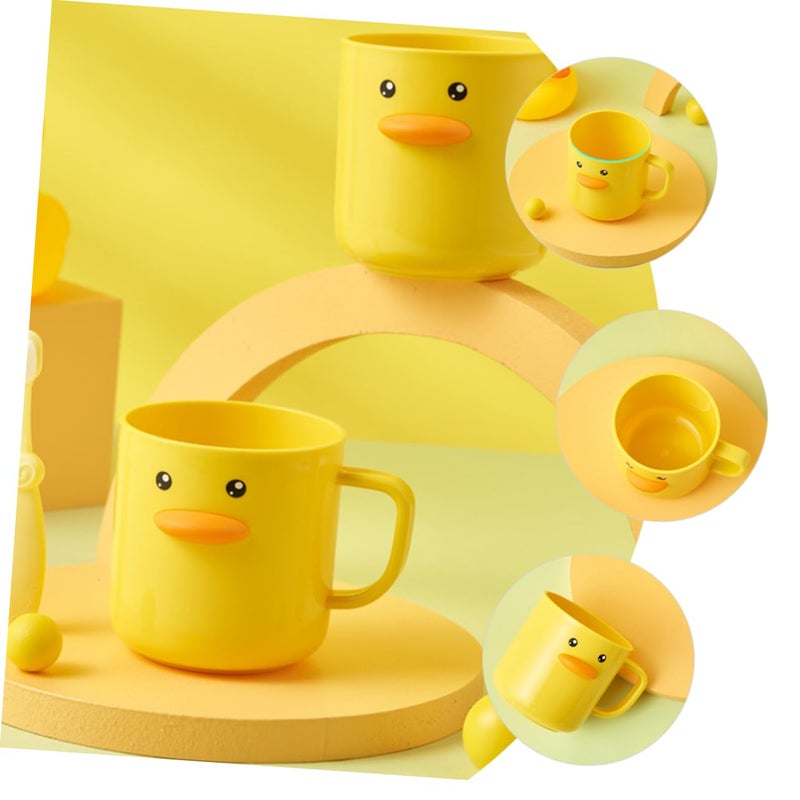 2Pcs Cartoon Toothbrush Holder Set For Kids With Mouthwash Cup Blue - Image 4