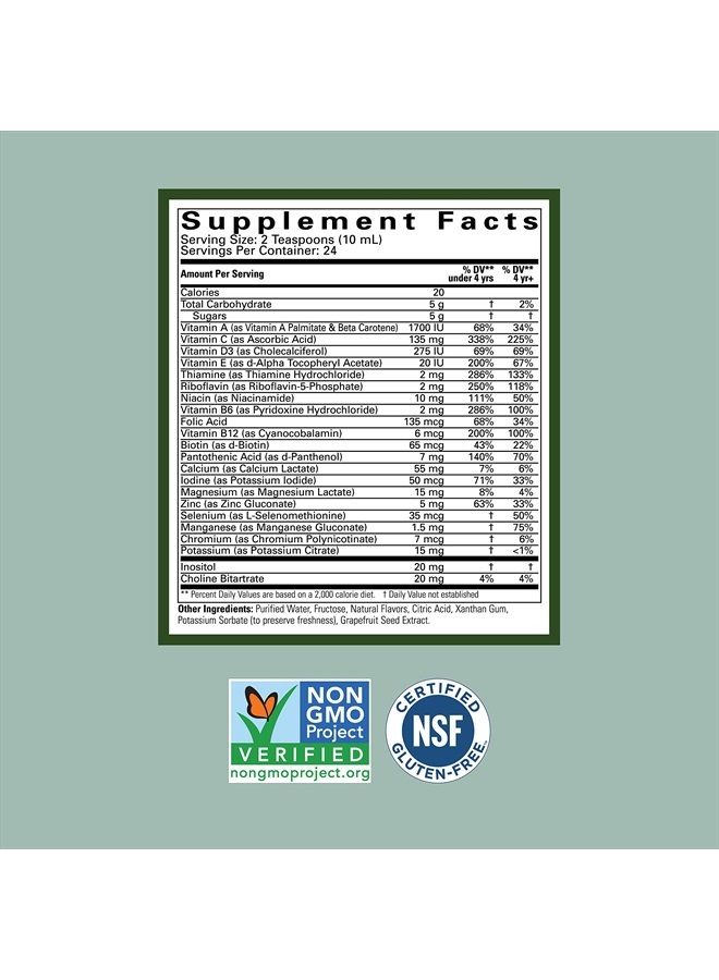CHILDLIFE ESSENTIALS , Kids Liquid Multivitamin and Mineral Supplement - Liquid Vitamins for Kids, All-Natural, Gluten-Free, Non-GMO - Natural Orange & Mango Flavor, 8 Fl Oz Bottle (Pack of 2) - Image 2