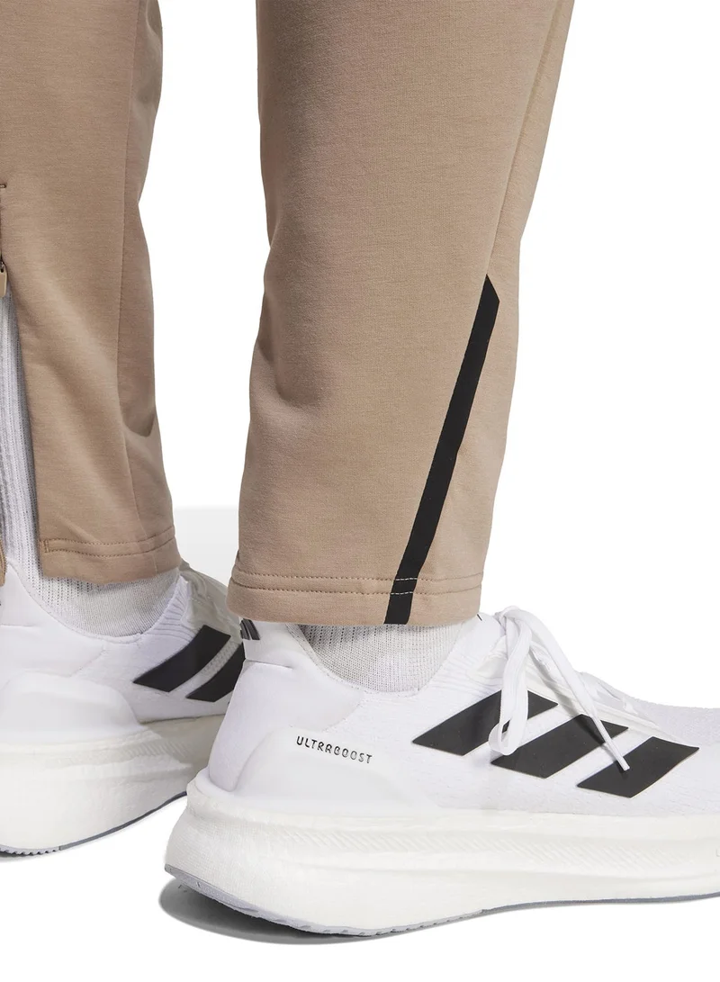 adidas بنطلون رجالي محبوك بني