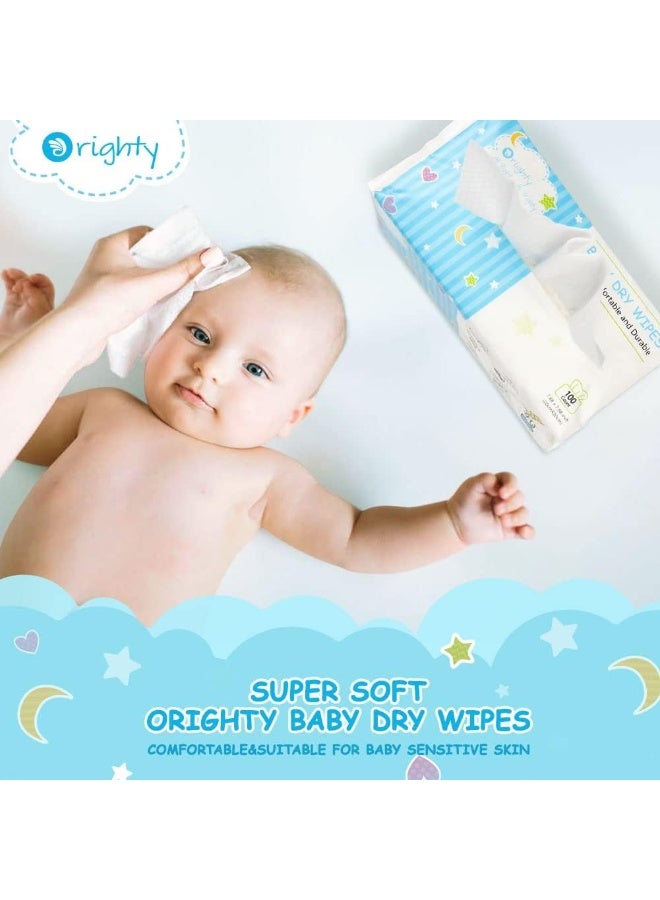 Orighty Baby Dry Wipes - Super Soft & Gentle Baby Washcloths - Image 5