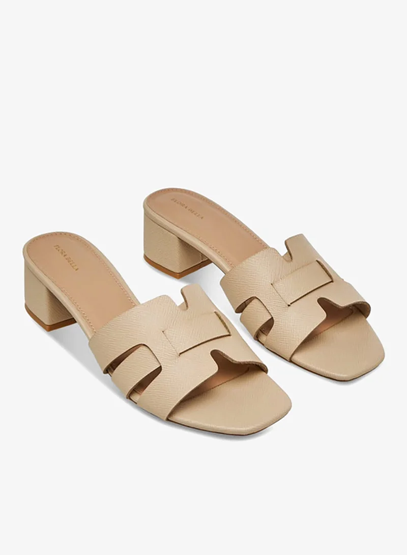 Flora Bella By Shoexpress BEIGE Flora Bella Women Block Heel Sandals for Women | Best Price UAE