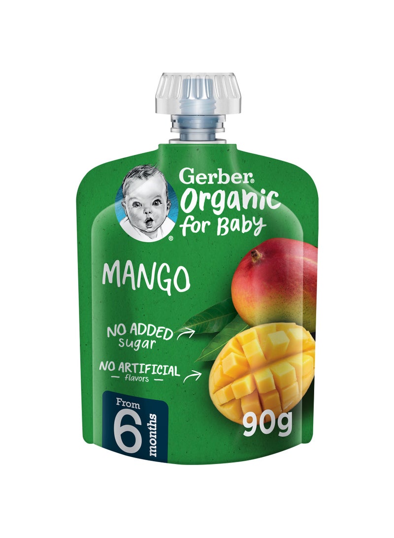 Gerber Organic Puree Pouch In Mango 16 x 90g  - Image 1