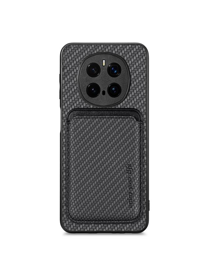 S-TOP Case For Honor Magic 7 Pro Carbon Fiber Leather Card Magsafe Phone Case - Image 2