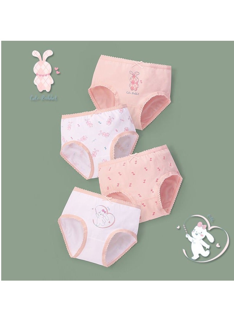 ريدمابليتيك 4 قطع من سراويل داخلية قطنية للبنات على شكل حرف A - Image 1