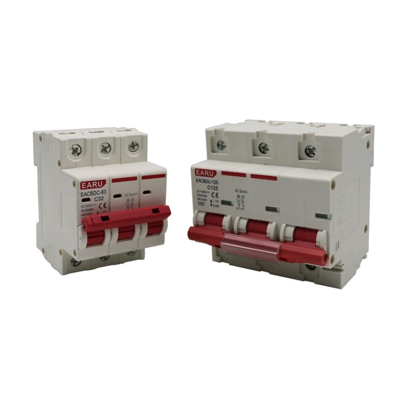 DC 1000V 3P 50A Solar Photovoltaic PV MCB Mini Circuit Breaker Overload Protection Switch - Image 3
