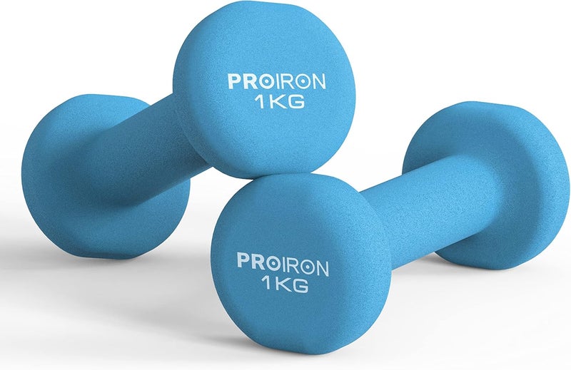 Neoprene Dumbbells 1kg Pair - Image 1