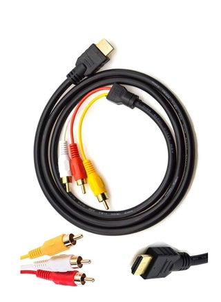 HDMI to RCA Cable, 5ft1.5m HDMI Male to 3-RCA Video Audio AV Component Converter Adapter Cable for HDTV - pzsku/ZCF2FFF25004CACE1927DZ/45/_/1732401681/8c3e387c-a3fd-43fb-953c-e1c6846192a5