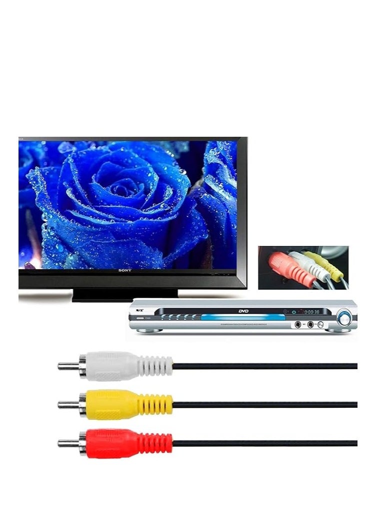 HDMI to RCA Cable, 5ft1.5m HDMI Male to 3-RCA Video Audio AV Component Converter Adapter Cable for HDTV