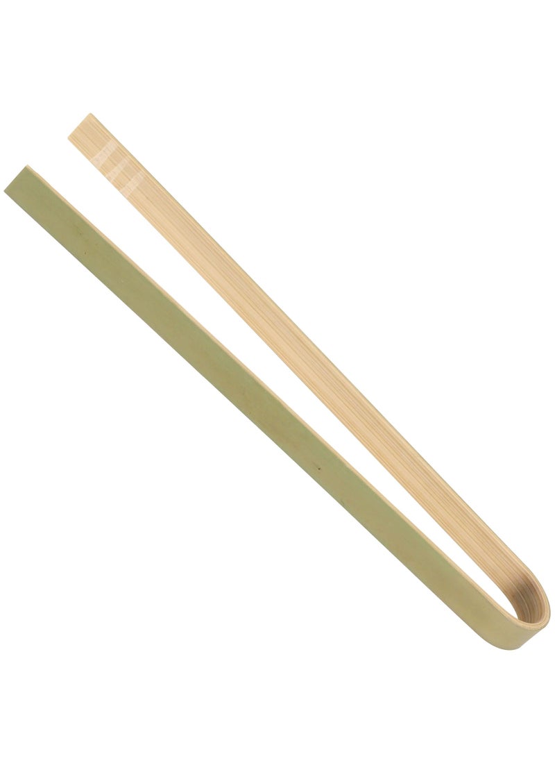 BambooMN BambooMN 63 Mini Bamboo Disposable Tongs  Toast Tongs  10 Pieces 