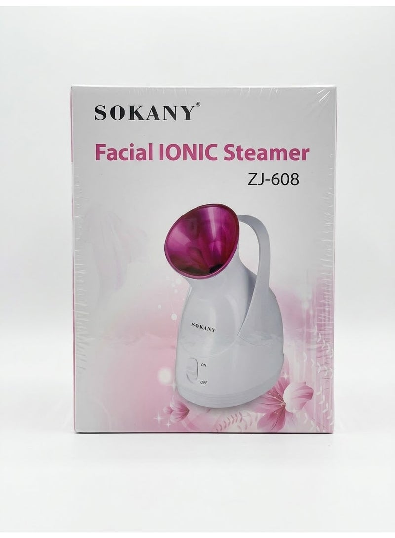 sokany Zj-608 Facial Ionic Steamer White/Pink - Image 4